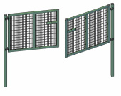 Ворота 2100*4000мм ОЦППК 50*100,рамка 60*40,столбы 80*80